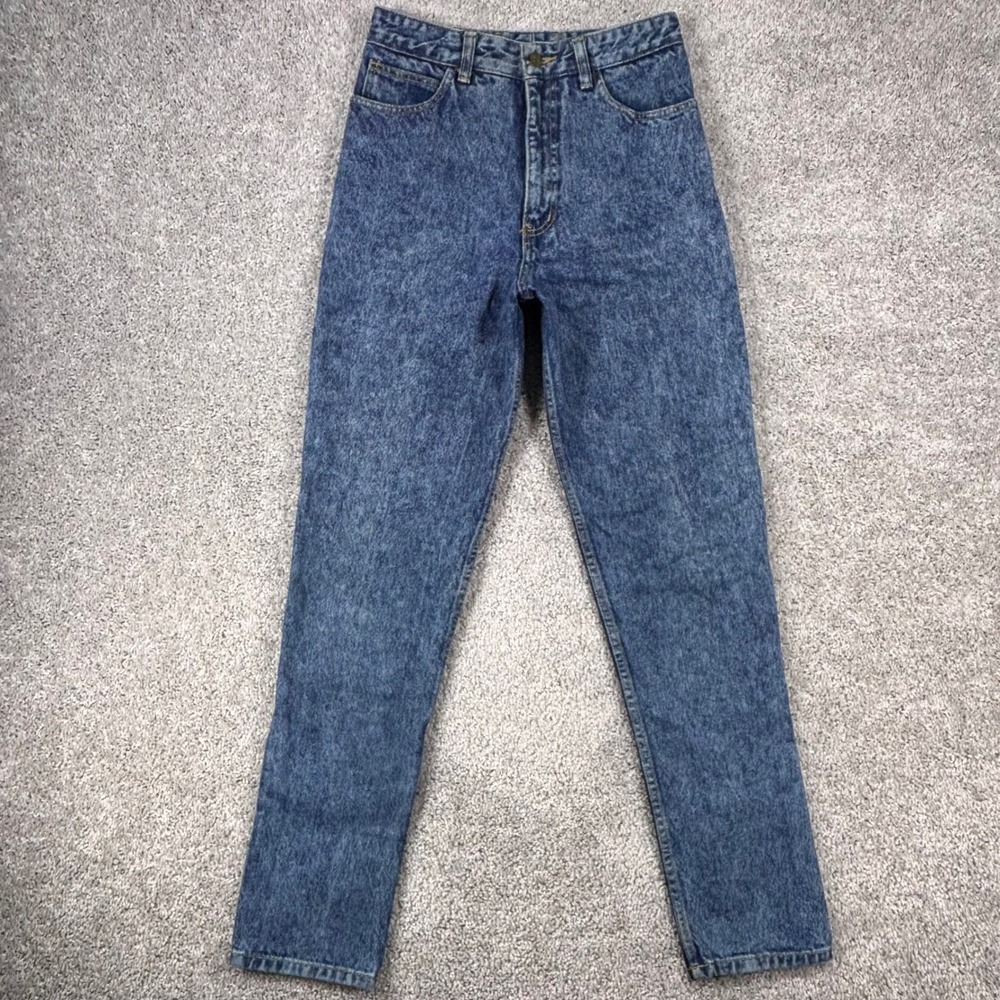 Vintage Georges Marciano for Guess Acid Wash High Rise Tapered Jeans 30 Made USA